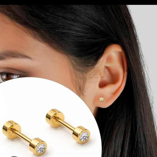 Ear Studs with Screw (pair)