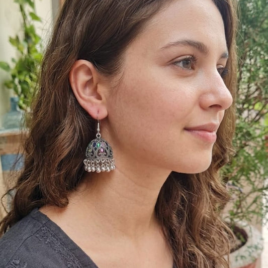 Ethnic Multi-Color Jhumka