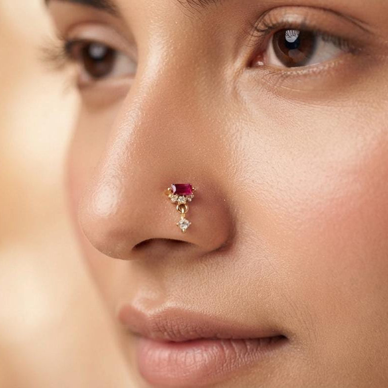 Hanging Nose Pin (For Pierced Nose)