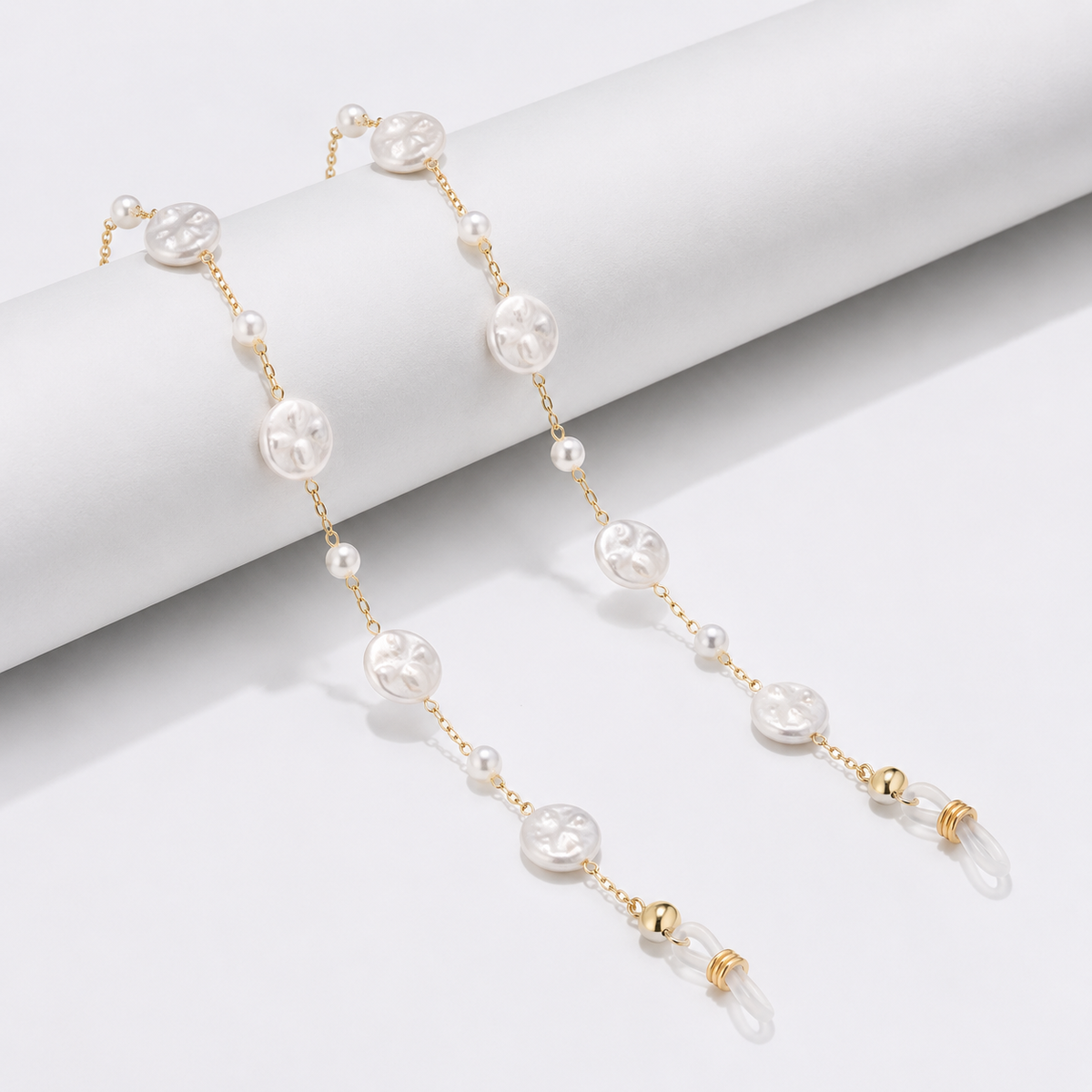 Round Pearls Glasses Chain (long)