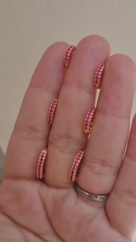 3-Pairs Ear Hoops