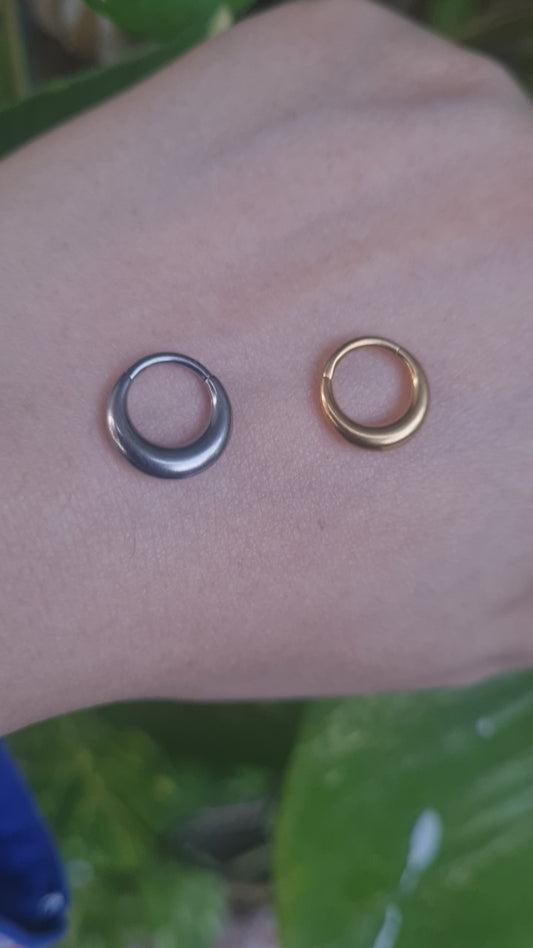 Moon Nose Ring (1-Piece for Pierced Nose only)